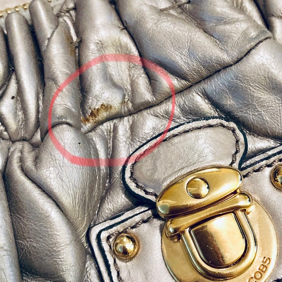 💯Authentic Marc Jacobs metallic quilted bag - Picture 2 of 8